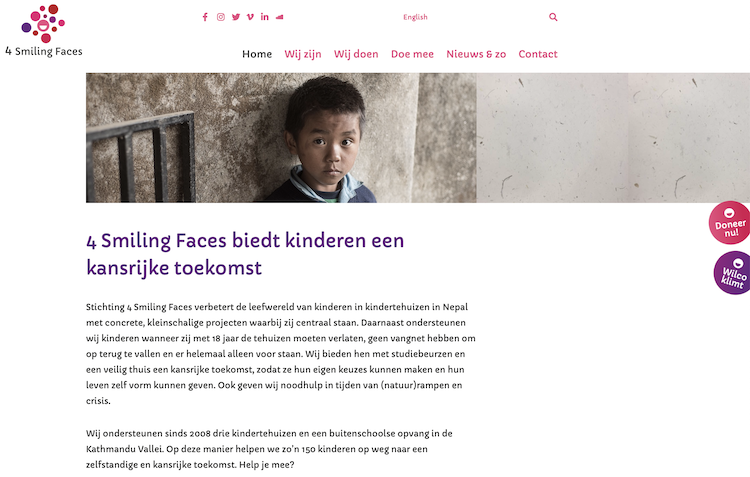 Nieuwe website